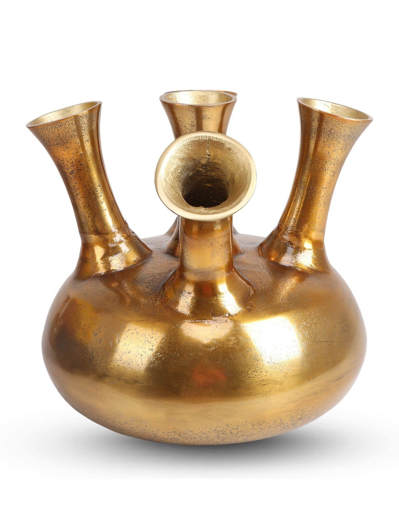 Toetervaas ‘5 mouth’ Bronze/Gold